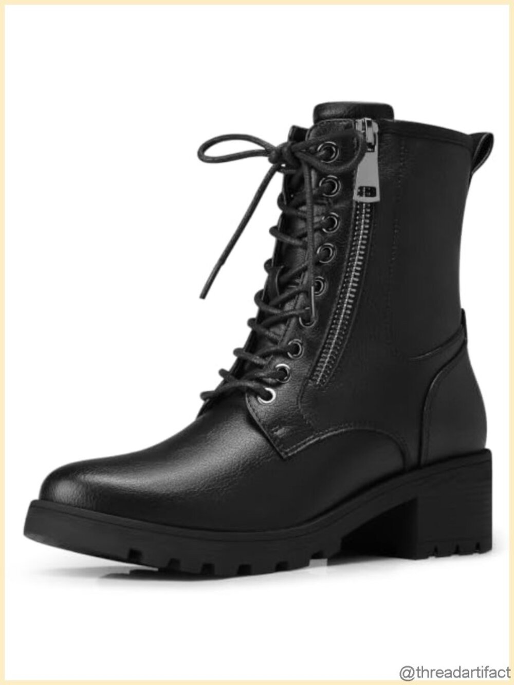 Comfortable Low Heel Ankle Boots with Cushioned Insole and Side Zipper